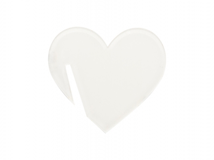 Sublimation Blanks Acrylic Drink Tags (5*4.6*0.4cm,Heart Shape)