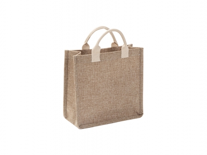 Sublimation Blanks Linen Shopping Bag (27*25*12cm)