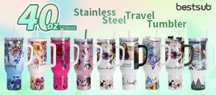 Say Hello to Summer Hydration Companion – 40oz Sublimation Travel Tumblers!