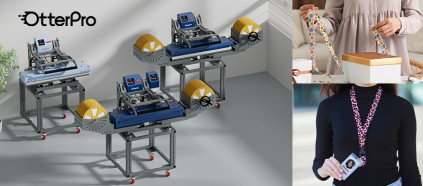 Lanyard Heat Press | Optional Single/Dual Heating Platens & Feeding Device!