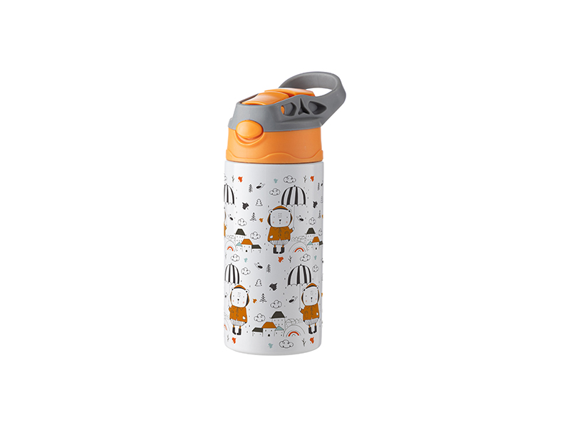 Botellas de agua para niños Infantil Acero Inoxidable con Pajita de  Silicona y Tapa Naranja de 12oz/360ml (Blanco) - BestSub - Sublimation  Blanks,Sublimation Mugs,Heat Press,LaserBox,Engraving Blanks,UV&DTF Printing