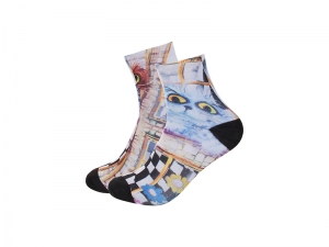 25cm Men Sublimation Socks