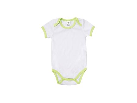 Baby Onesie Short Sleeve XL(Green Edge,12-18M)