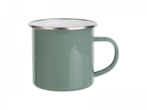 Sublimation 12oz Enamel Mug (Gray Green)