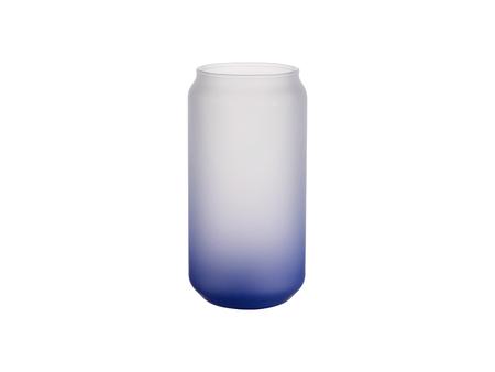 Sublimation 18oz/550ml Glass Mugs Gradient Dark Blue