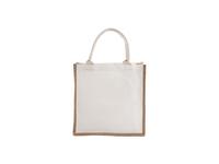 Bolsa de compras de lona de lino DTF (32 * 32 * 12 cm)