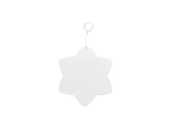 Adorno PET para Sublimação (Forma de Flor de Neve, 7.6*8.7cm)