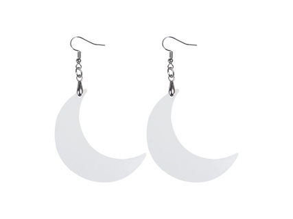 Sublimation Hardboard Earring (Moon Shape)