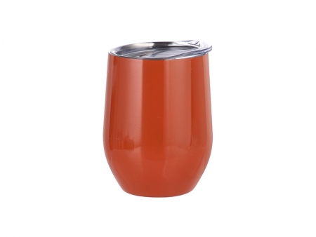 Vaso Vino Sin Asa Acero Inoxidable 12oz/360ml (Naranja)