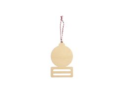 Sublimation Plywood Money Holder Ornament(9.2*15.2*0.4cm, Christmas Ball Shape)
