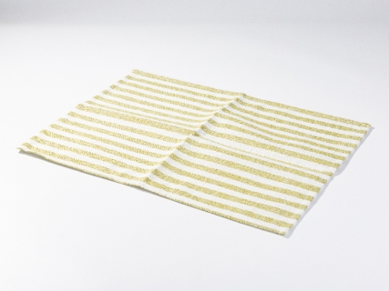 Sublimation Blanks Linen Table Mat(35.5*50cm, Beige and Light Green Stripe)