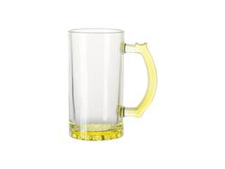 Jarra Cerveja de Vidro Transparente 16oz (Amarelo base e asa)