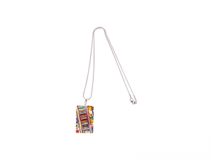 Sublimation Rectangular Shell Necklace (25*40mm)