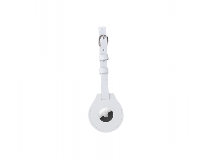 Sublimation Blanks PU AirTag Luggage Tag Holder(White)