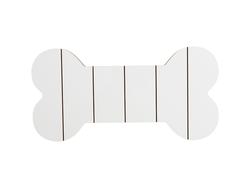 Sinal de MDF em Forma de Osso com Listras (25,4*12,7*1,5cm)
