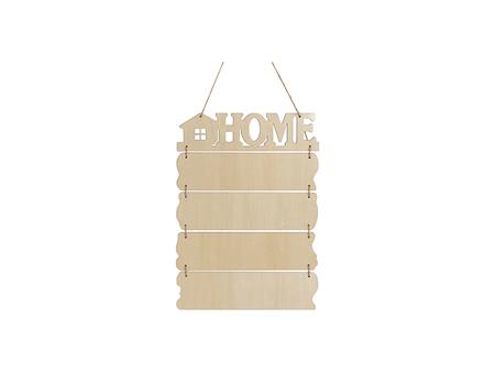 5 Piezas Madera Contrachapada HOME Señales Colgantes (Rectángulo)