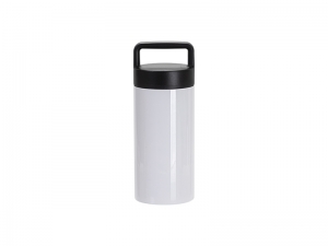 Sublimation Blanks 20oz/600ml Stainless Steel Mug w/ Protable Black Lid (White)