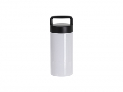 Sublimation Blanks 20oz/600ml Stainless Steel Mug w/ Protable Black Lid (White)