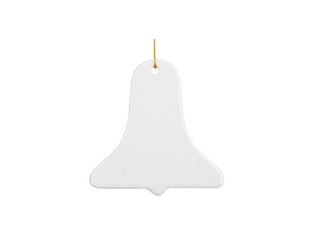 Sublimation 3&quot; Bell Ceramic Ornament