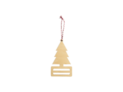 Sublimation Plywood Money Holder Ornament(9.2*16.2*0.4cm, Christmas Tree Shape)