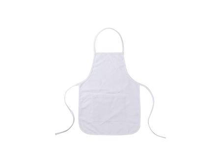 Avental Infantil Branco com Bolso Branco (61*44cm)