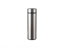 16oz/450ml Sublimation Smart Stainless Steel Flask (Silver)