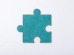 Porta-Copos Puzzle PU (Verde, 12*12cm)