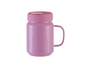 Sublimation Blanks 20oz/600ml Glass Mason Jar w/ Silicon Lid (Pink)