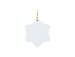 Adorno Plástico Copo de Nieve (6.5*7.4cm)