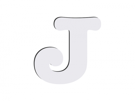 Sublimation HB Letters -J (10*10cm)