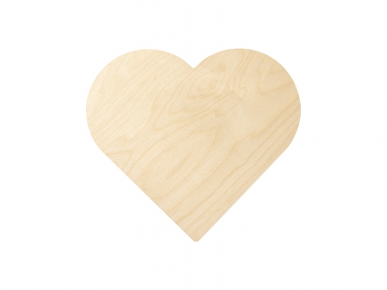 Sublimation Blanks Plywood Heart-shaped Photo Frame(25.4*25.4*1.5cm)