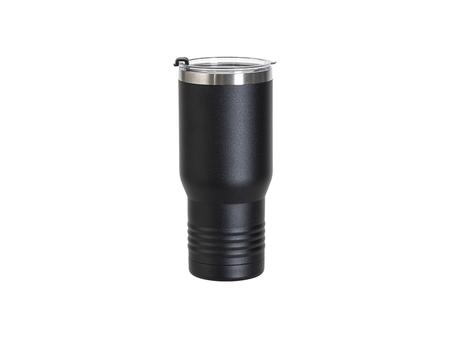 Engraving Blanks 22oz/650ml Powder Coated Ringneck Grip Stainlee Steel Tumbler(Black)