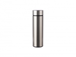 16oz/450ml Sublimation Smart Stainless Steel Flask w/ Temperature Display (Silver)