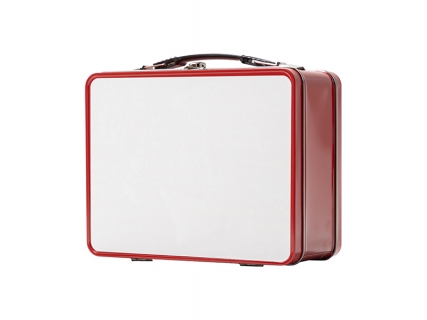 Sublimation Blanks Metal Lunch Box (Red, 22*17.5*9.6cm)