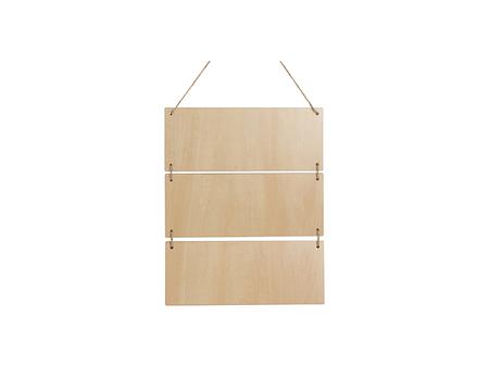 3 Piezas Madera Contrachapada Señales Colgantes (Rectángulo)