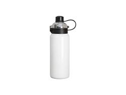 Botella de acero inoxidable de 32 oz / 960 ml con tapa pop negra (blanca)