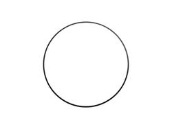Placa de MDF de borde negro de 15 mm (Redondo, φ25,4 cm/10&quot;)
