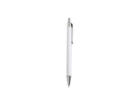 Bolígrafo Sublimación con envoltura retráctil (plata + barril blanco)