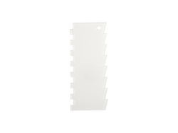 Sublimation Acrylic Cake Decorating Scraper (10*24*0.4cm, Jagged Edge)