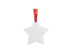 Adorno acrílico de sublimación (estrella, 7,6 * 7,6 * 0,2 cm)