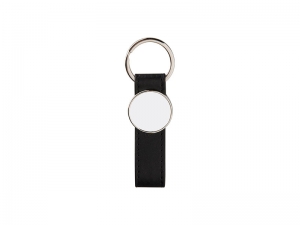 Sublimation Strip PU Key Chain(Round)