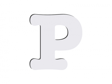 Sublimation HB Letters -P (10*10cm)