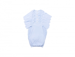 Pijama Bebê Manga Comprida Tamanho S (Azul Claro,0-3M)