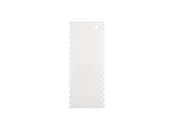 Raspador de decoración de pastel acrílico sublimación (10 * 24 * 0,4 cm, borde de encaje)