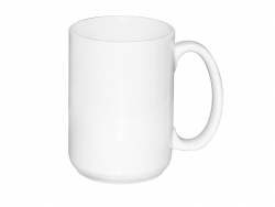 Taza Blanca 15oz (JS) Soporta Lavavajillas