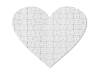 75 Pieces Sublimation Heart Fabric Puzzle