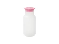 Tumbler Vidro Transparente 18oz/550ml com Tampa Rosa