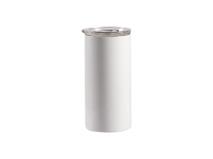 12oz/350ml Sublimation Skinny Stainless Steel Lowball Tumbler (White)