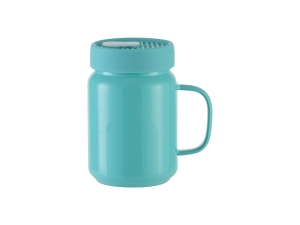 Sublimation Blanks20oz/600ml Glass Mason Jar w/ Silicon Lid (Mint Green)