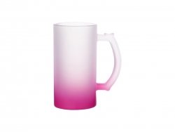 Jarra Cerveja Vidro 16oz Cor-De-Rosa Gradual